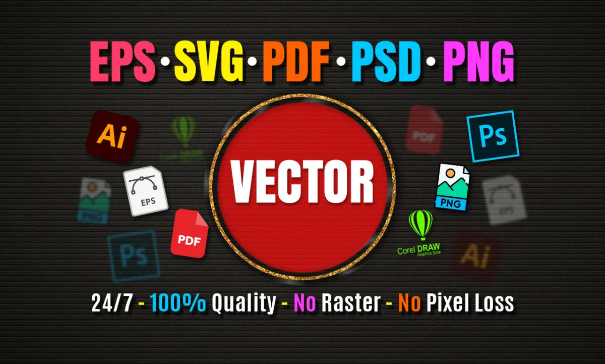 professionally vector trace or redraw your logo into high quality svg, ai, PDF