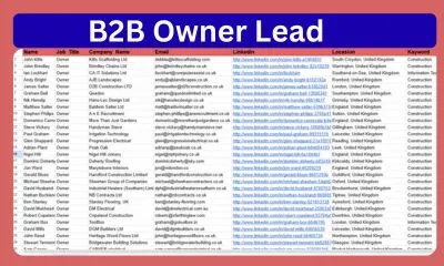 I will do b2b lead generation LinkedIn leads web research and email listing