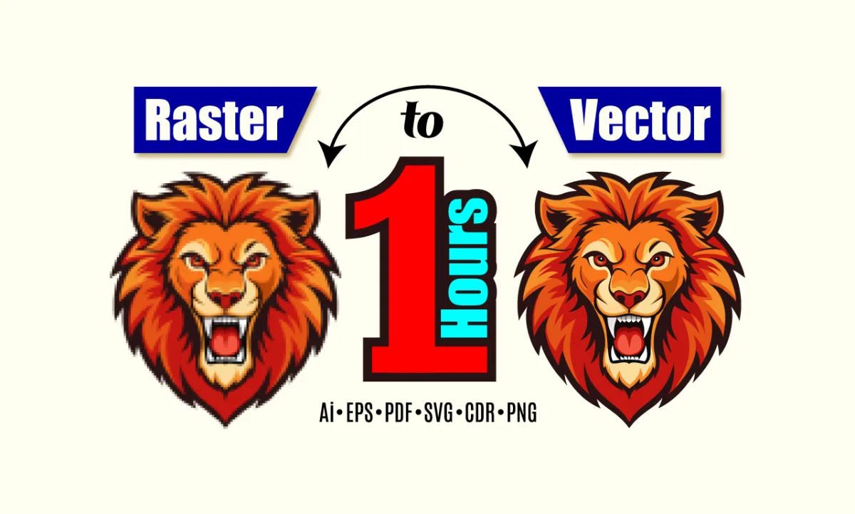 professionally vector trace or redraw your logo into high quality svg, ai, PDF