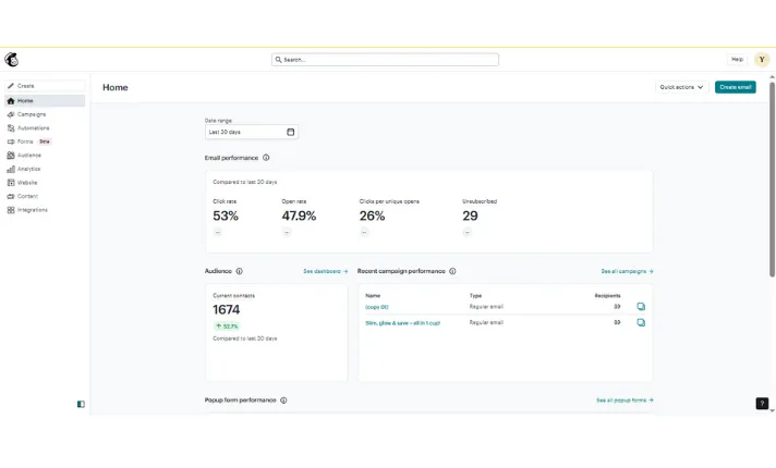 set up welcome and cart recovery email flows