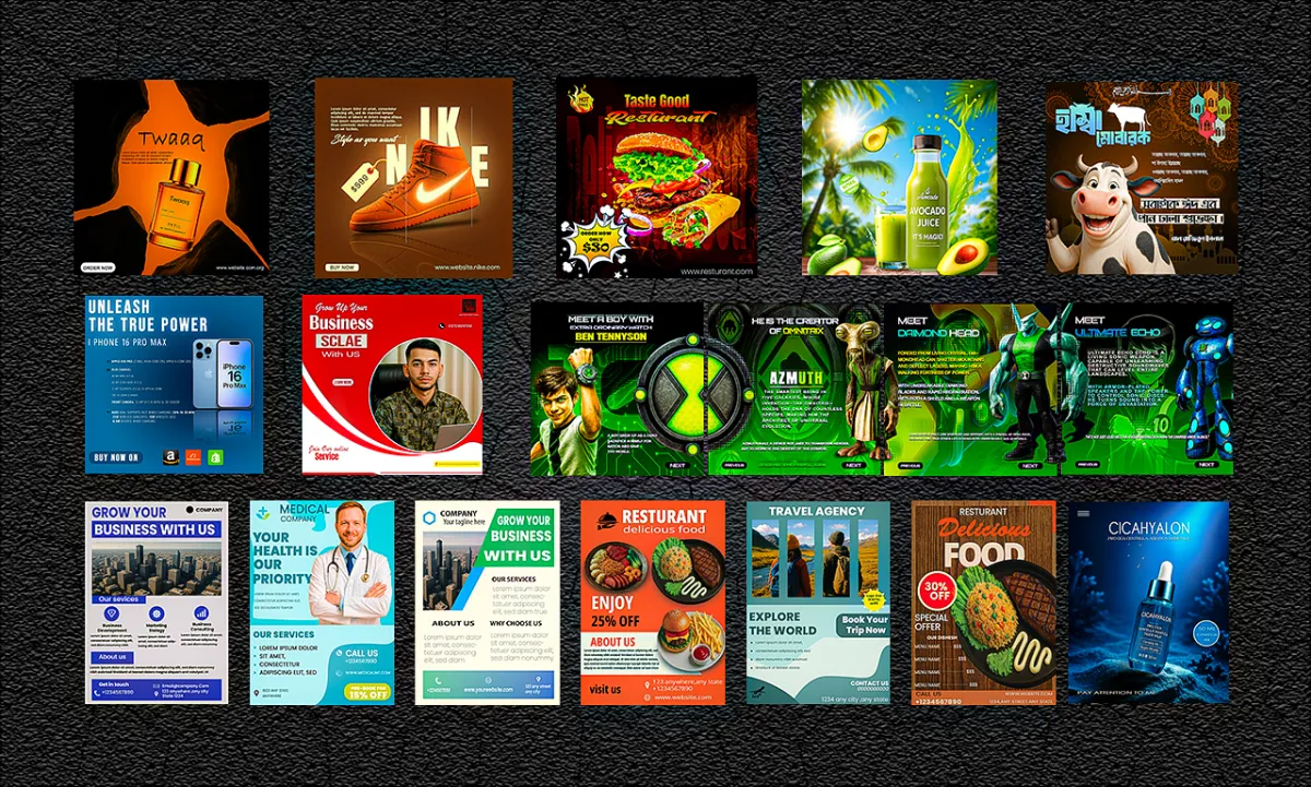 Design High Quality Social Media post,banner,T shirt 