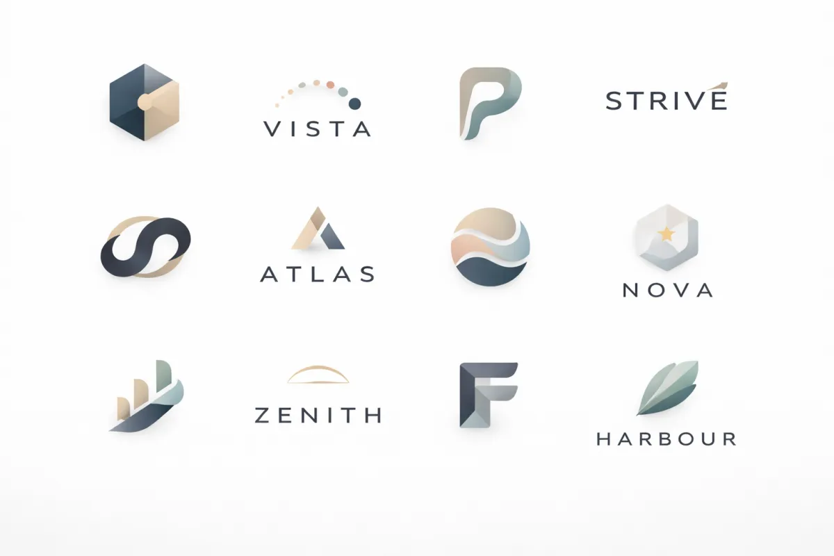 do modern minimalist luxury business logo design