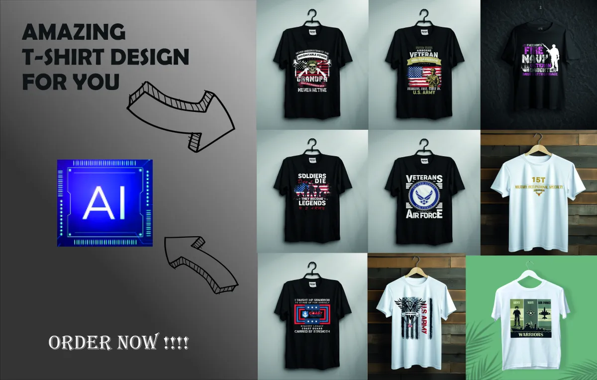 design premium ai based t shirt designs ready for print