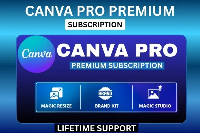 provide Lifetime Canva Pro Account with Unlimited Designs
