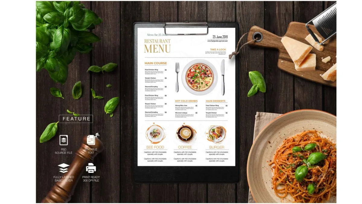 I Will Design Modern Menu Restaurant Menu Digital Menu
