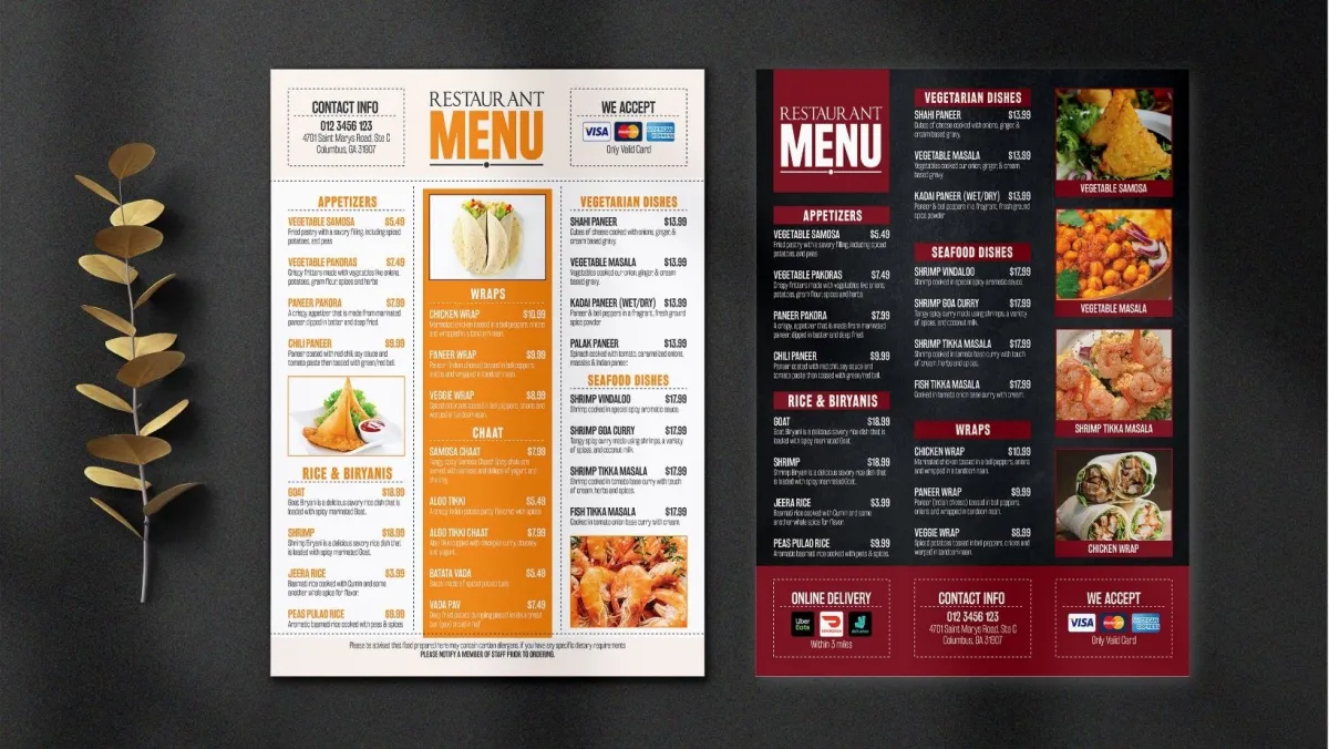 I Will Design Modern Menu Restaurant Menu Digital Menu