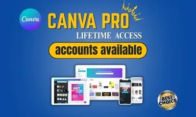  provide Lifetime Canva Pro Account for Unlimited Designs