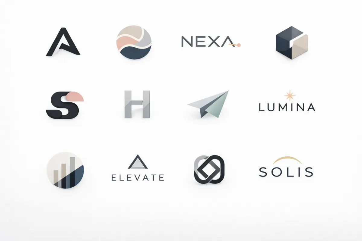 do modern minimalist luxury business logo design