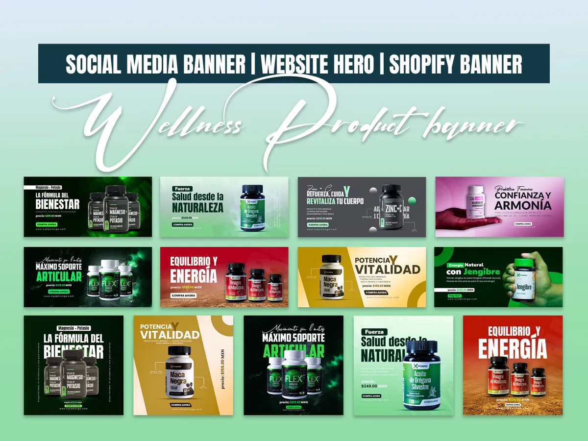 Do web banner, banner advertising, display ads banner & Social Media Banner design