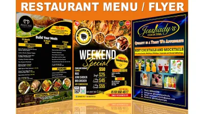 I Will Design Modern Menu Restaurant Menu Digital Menu