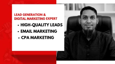I will help grow your business through expert Digital Marketing, Lead Generation, and CPA Marketing.