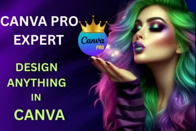 I will design or edit anything in canva within 24 hours