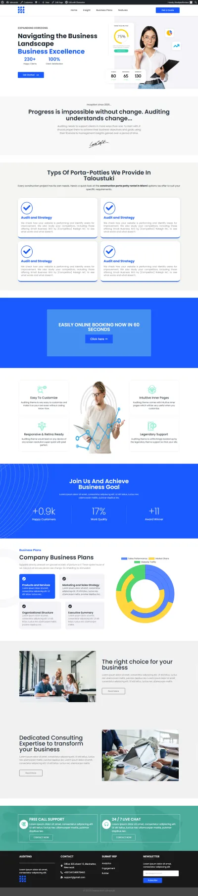 Design and Redesign WordPress Website Using Elementor Pro