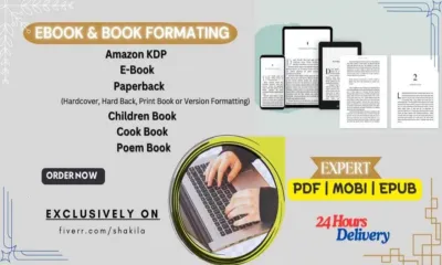 do Ebook,Paperback,kindle,kdp book formatting,publish,promote your book on amazon and kindle KDP