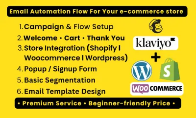 set up welcome and cart recovery email flows