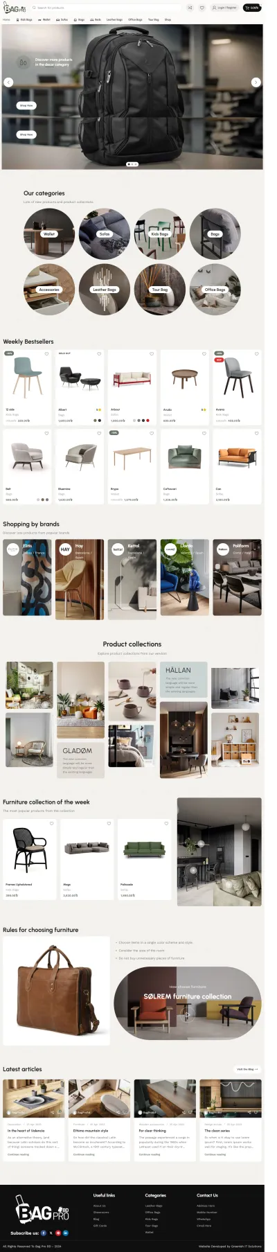 create a professional WordPress e-commerce website with WooCommerce