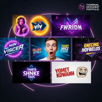 I will design eye catching YouTube thumbnails with high CTR