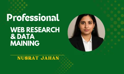 do internet research, Data maining,data collections for any business