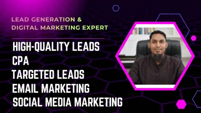 I will help grow your business through expert Digital Marketing, Lead Generation, and CPA Marketing.