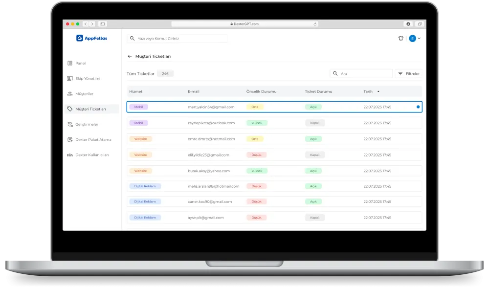 CRM Dashboard — Web Panel UI/UX Design