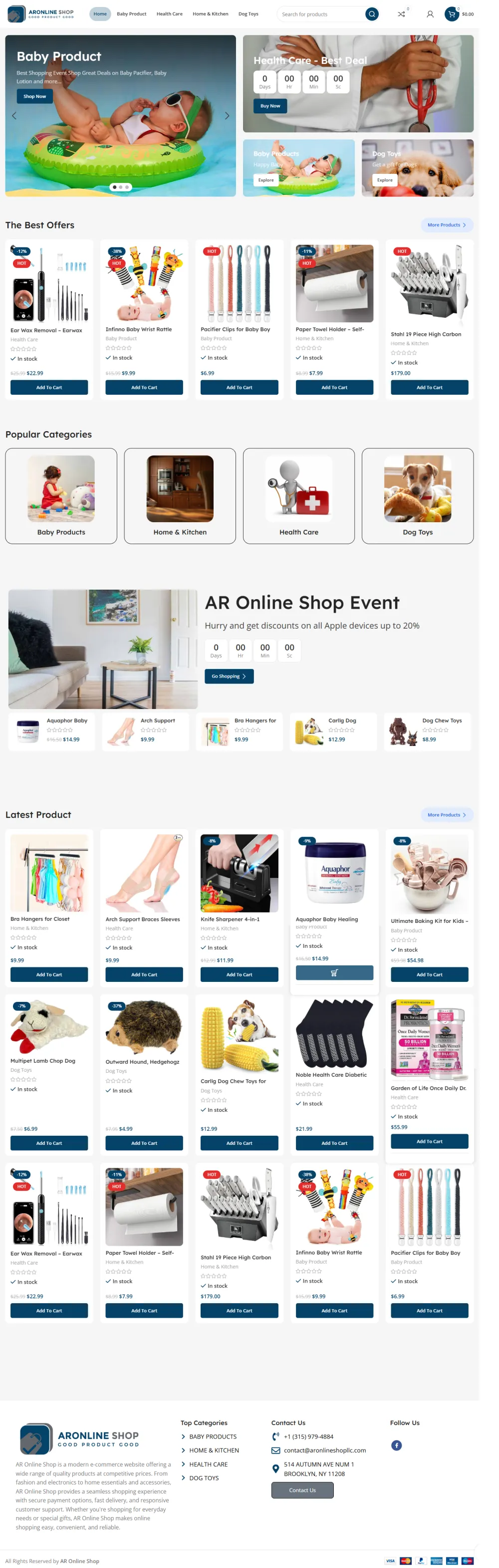 Ecommerce website